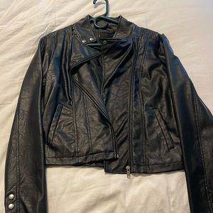 Jack BB Dakota faux leather jacket small black